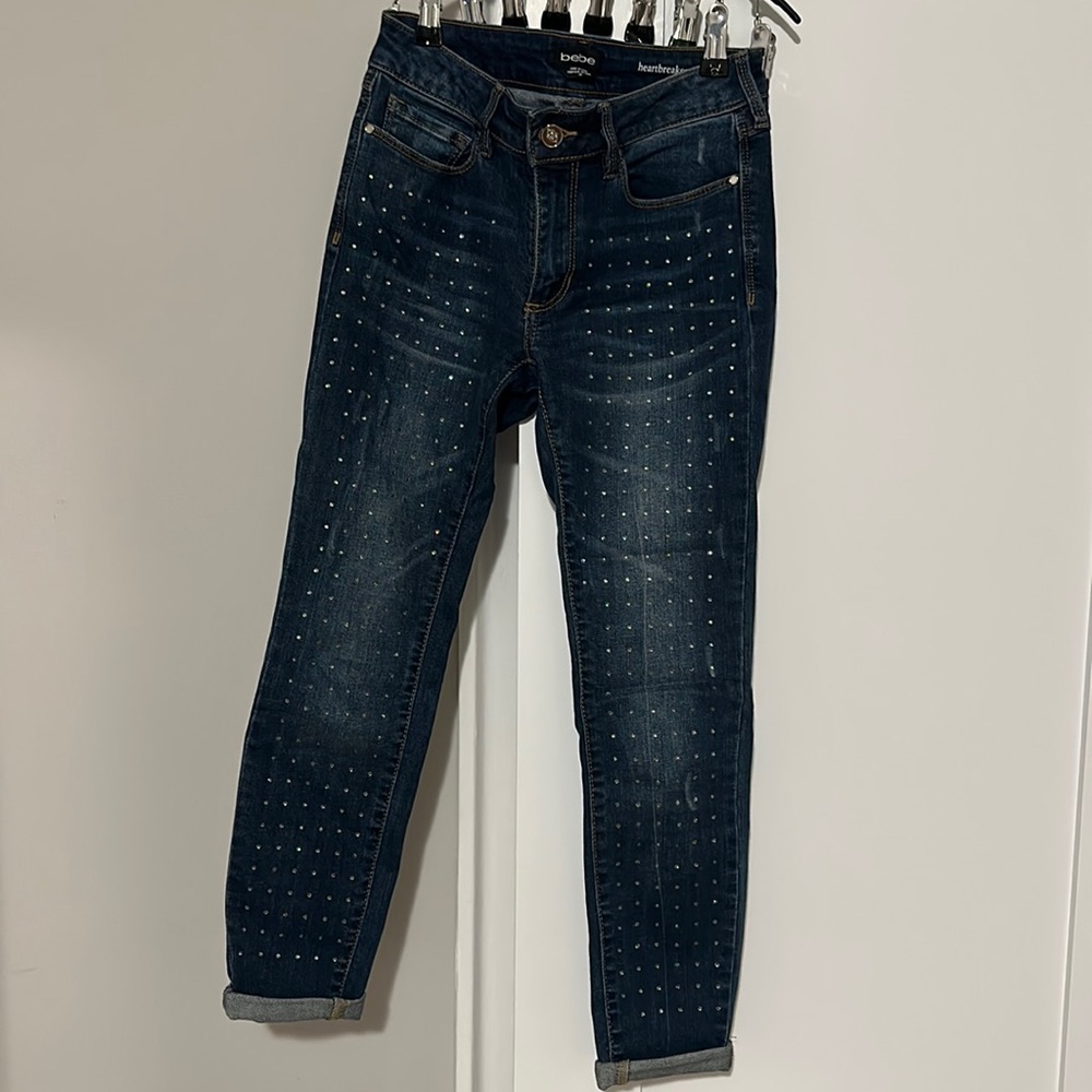 Bebe Jeans with stones LIKE NEW